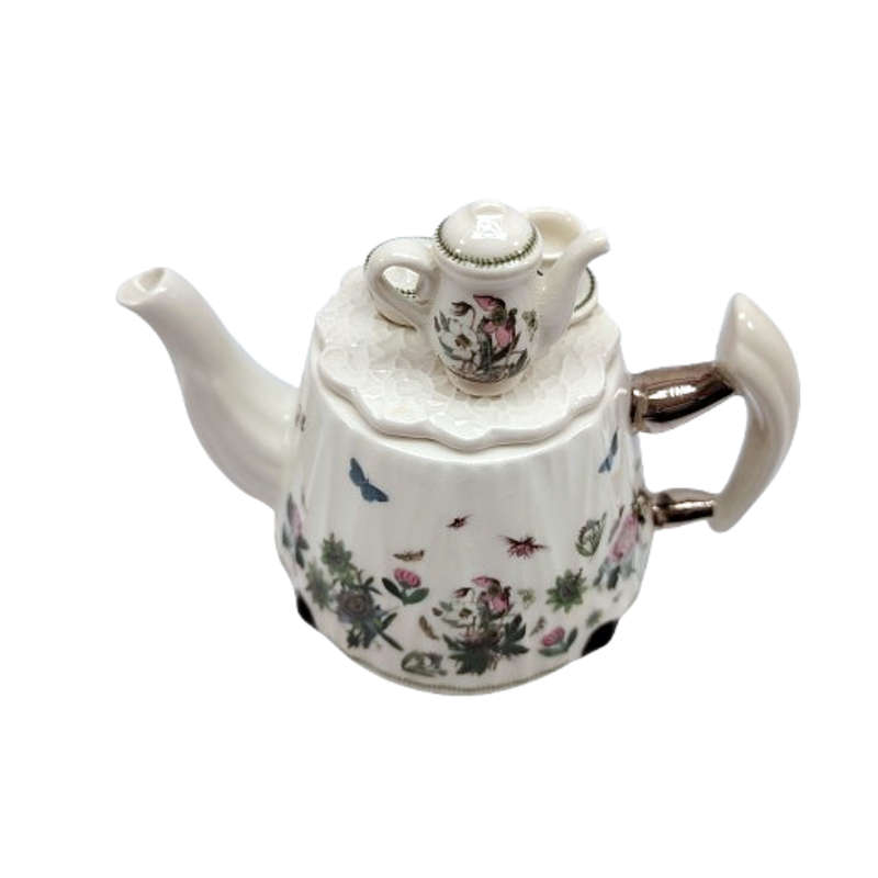 Paul Cardew designed Portmeirion miniature tea pot Botanic Garden