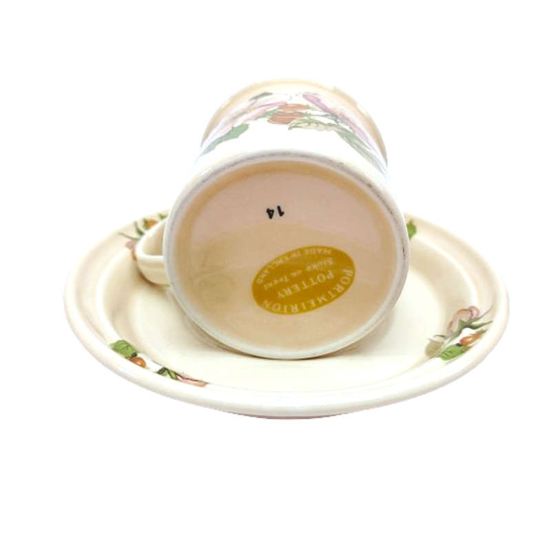 Portmeirion vintage apple blossom cup and saucer Duo