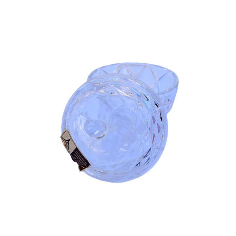 Royal Crystal Rock RCR 24% Crystal Apple Sugar Bowl with Lid