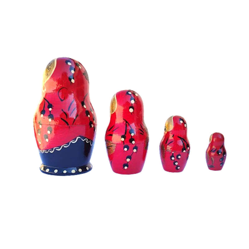 Russian Wooden Red Doll Set