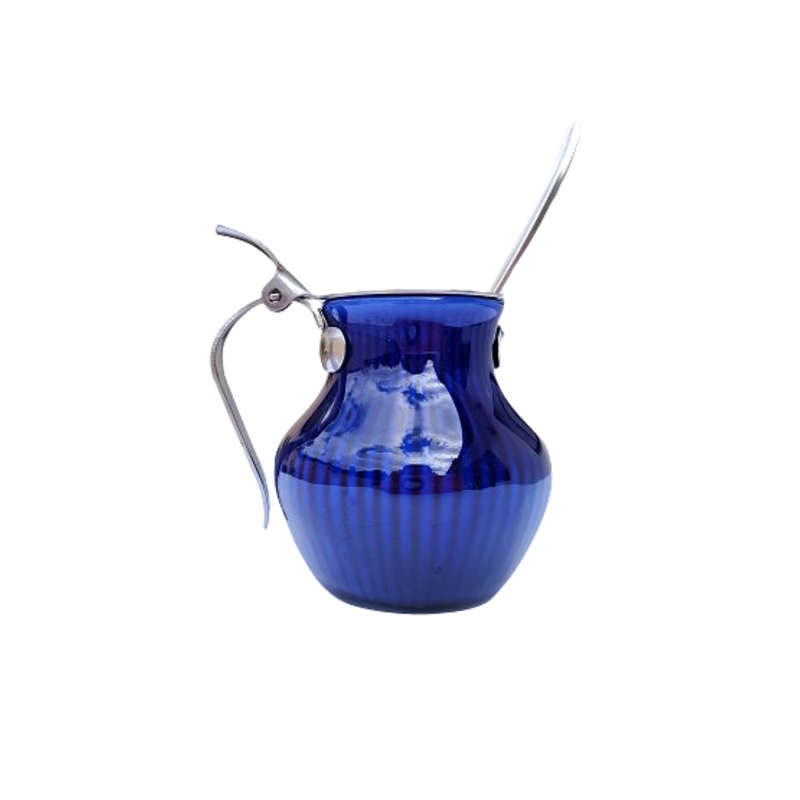 Rorstrand Gense Sweden Cobalt Blue Lidded Jug