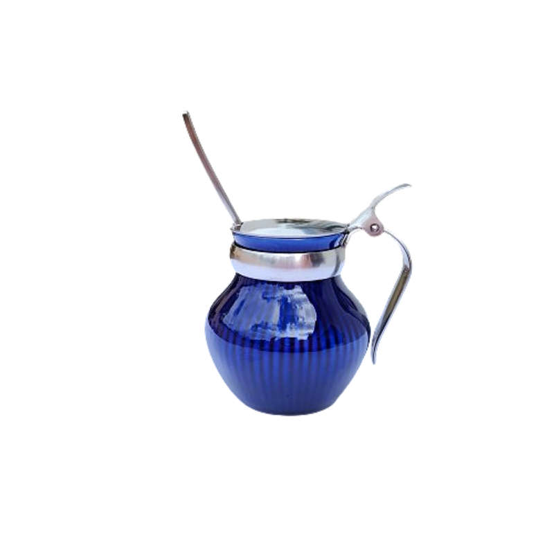 Rorstrand Gense Sweden Cobalt Blue Lidded Jug