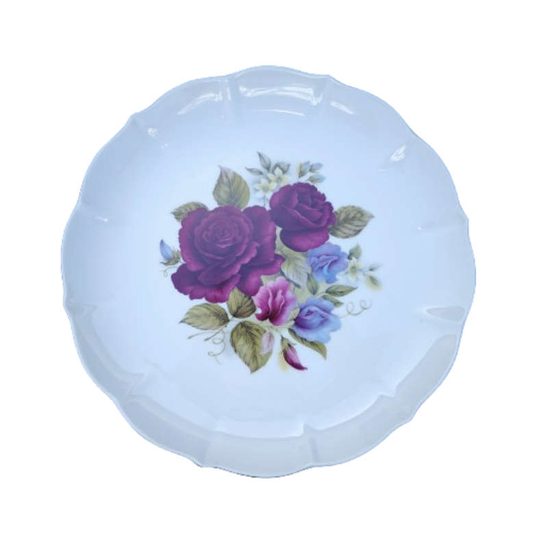 Beautiful Victoria China vintage wall plate mixed roses