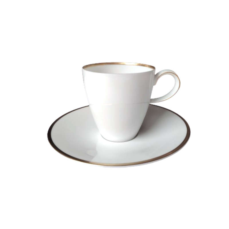Rosenthal Bavaria White and Gold Cup and Saucer Duo