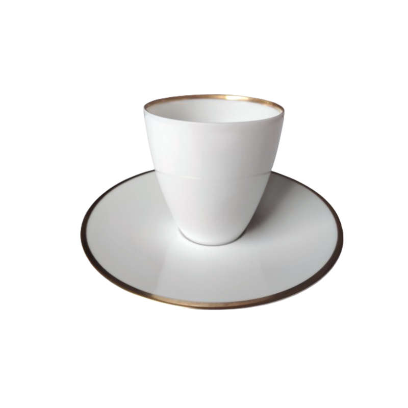 Rosenthal Bavaria White and Gold Cup and Saucer Duo