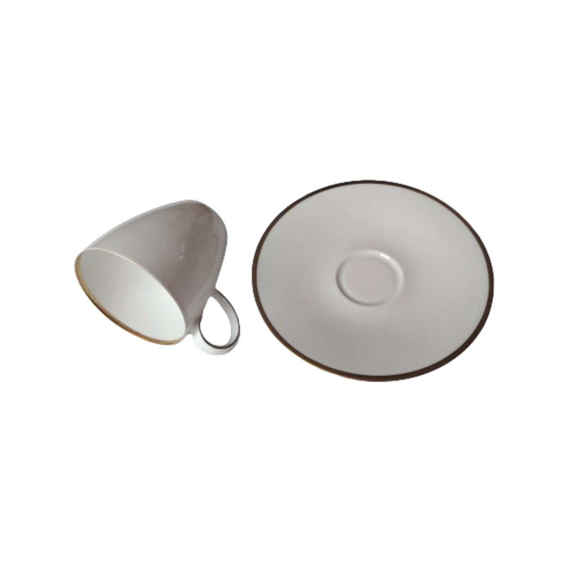 Rosenthal Bavaria White and Gold Cup and Saucer Duo