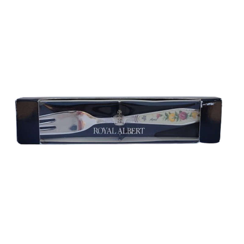Royal Albert Flower of the Month April Silver Plated Cake Fork