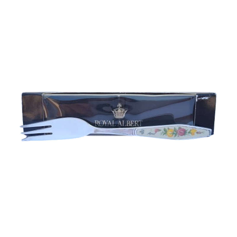 Royal Albert Flower of the Month April Silver Plated Cake Fork