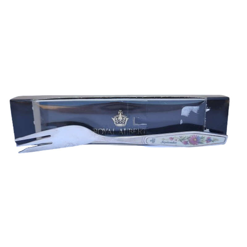 Royal Albert Flower of the Month September Silver Plated Cake Fork