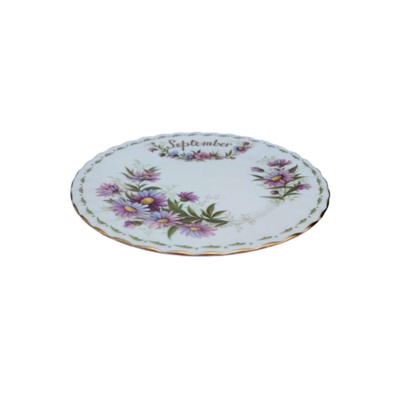 Royal Albert's Flower of the Month Michaelmas Daisy September Plate