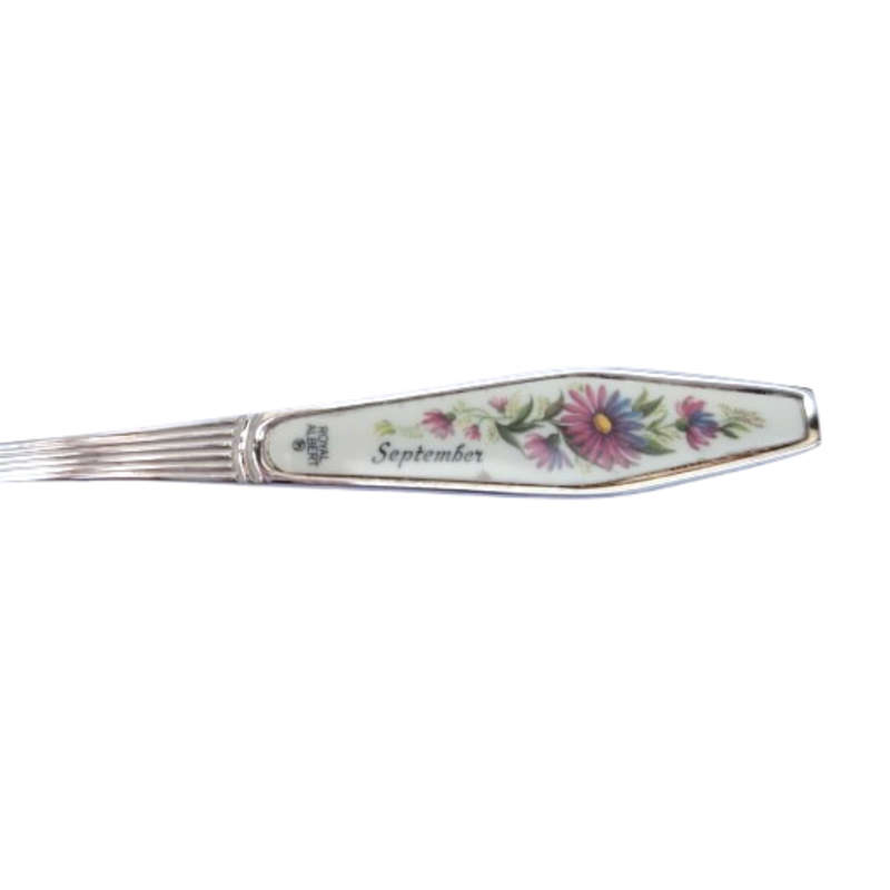 Royal Albert Flower of the Month September Silver Plated Cake Fork