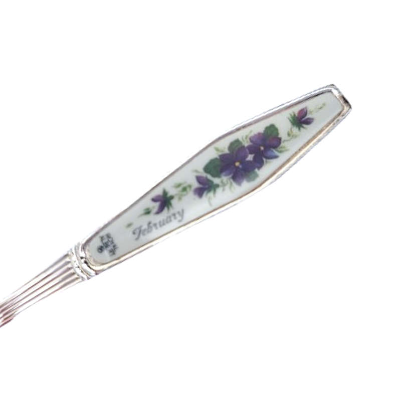 Royal Albert Flower of the Month February Silver Plated Teaspoon