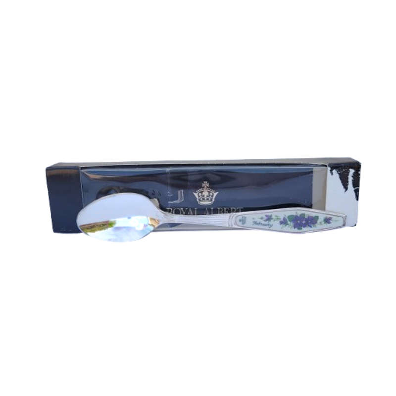 Royal Albert Flower of the Month February Silver Plated Teaspoon