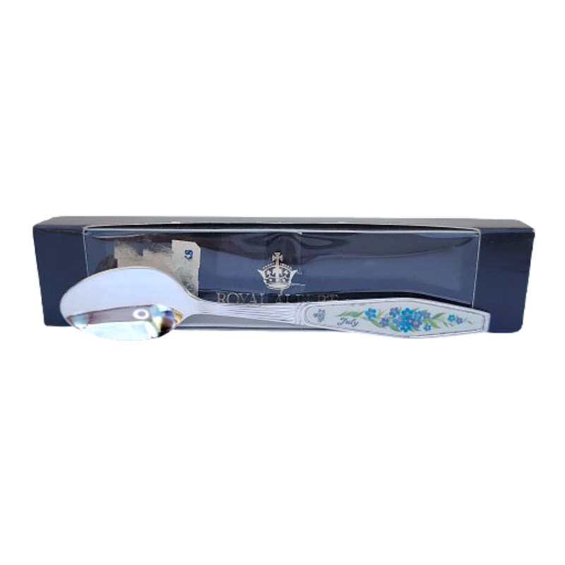 Royal Albert Flower of the Month July Silver Plated Teaspoon