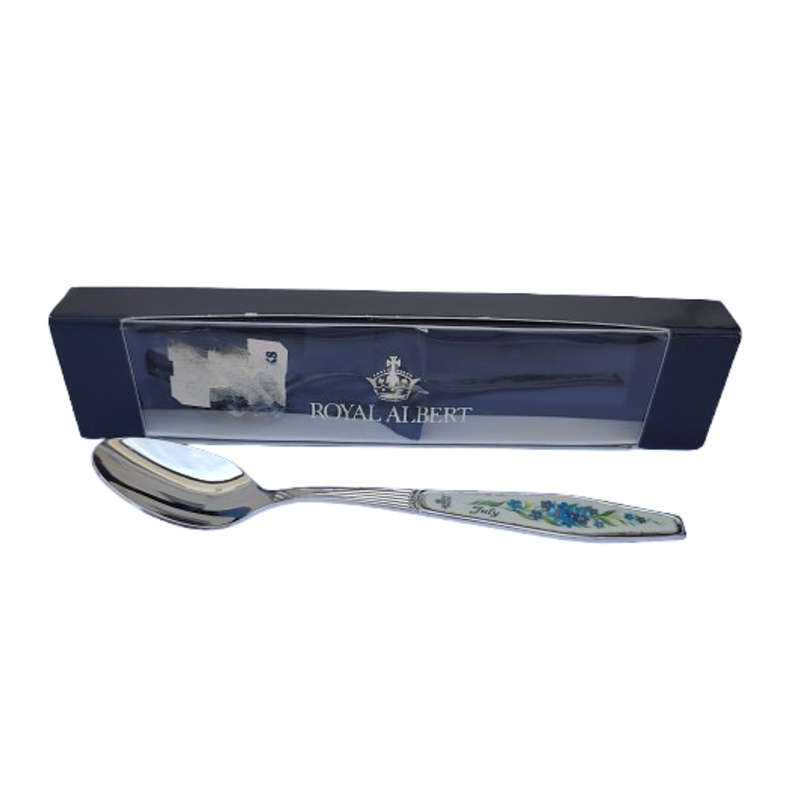 Royal Albert Flower of the Month July Silver Plated Teaspoon
