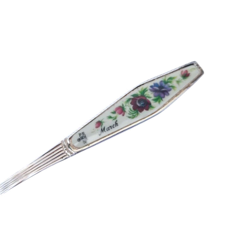 Royal Albert Flower of the Month March Silver Plated Teaspoon
