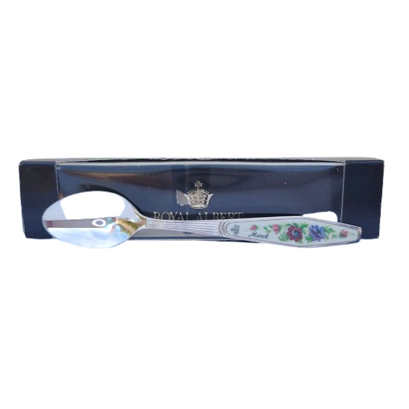 Royal Albert Flower of the Month March Silver Plated Teaspoon