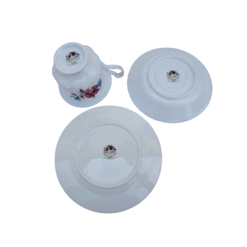 Royal Albert's Flower of the Month Poppy August Trio