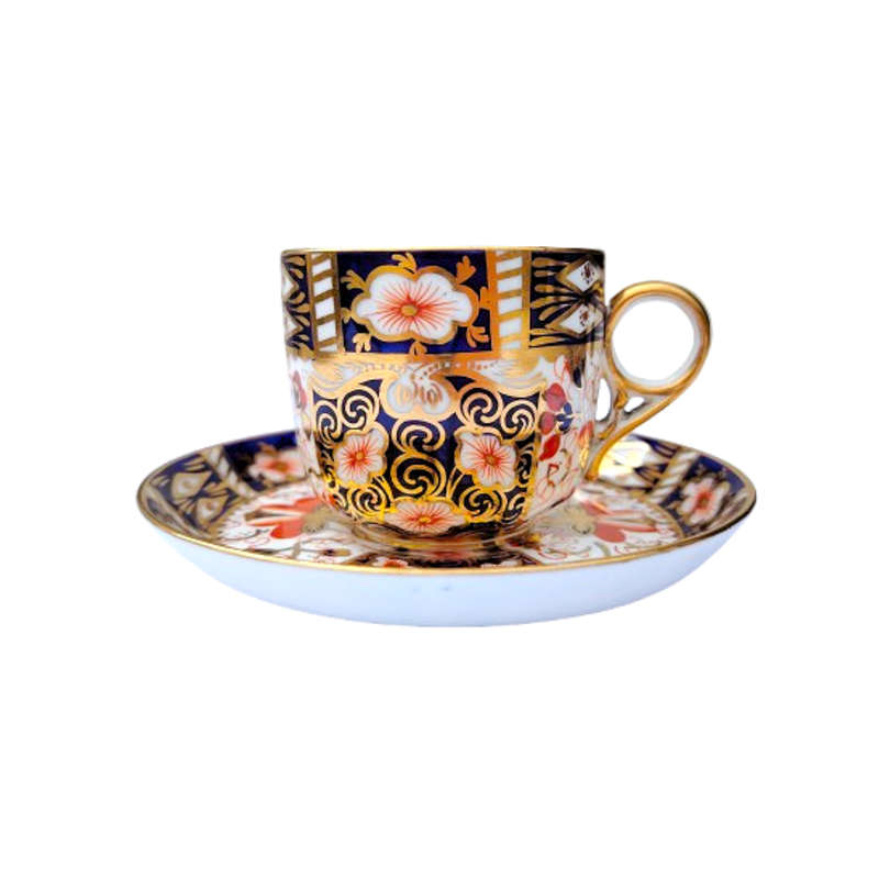 Royal Crown Derby Antique Imari 2451 Espresso Set Duo