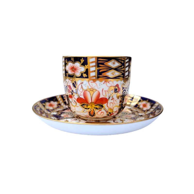 Royal Crown Derby Antique Imari 2451 Espresso Set Duo