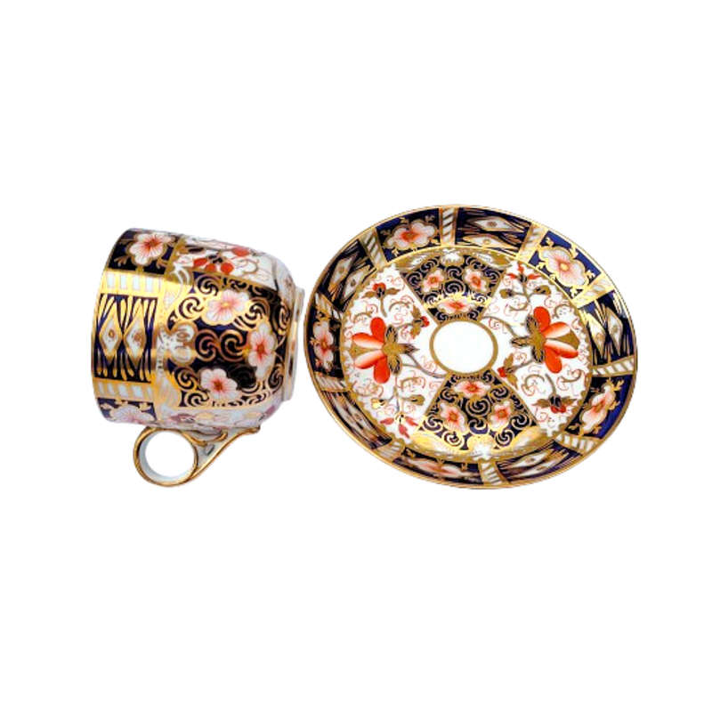 Royal Crown Derby Antique Imari 2451 Espresso Set Duo
