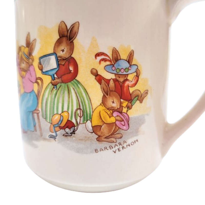 Royal Doulton Bunnykins Casino Shape Jug Pitcher 1937-1953 Signed