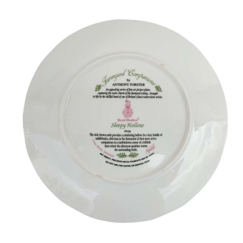 Royal Doulton ceramic Wall Plate Farmyard Companions