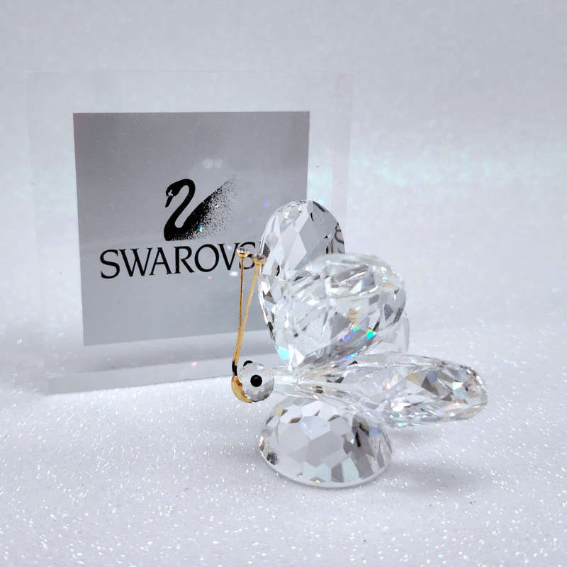 Swarovsli Crystal Large Butterfly Gold Antenna