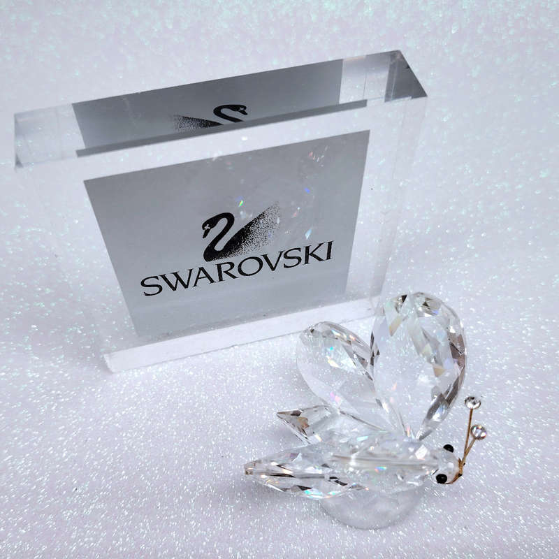 Swarovsli Crystal Large Butterfly Gold Antenna