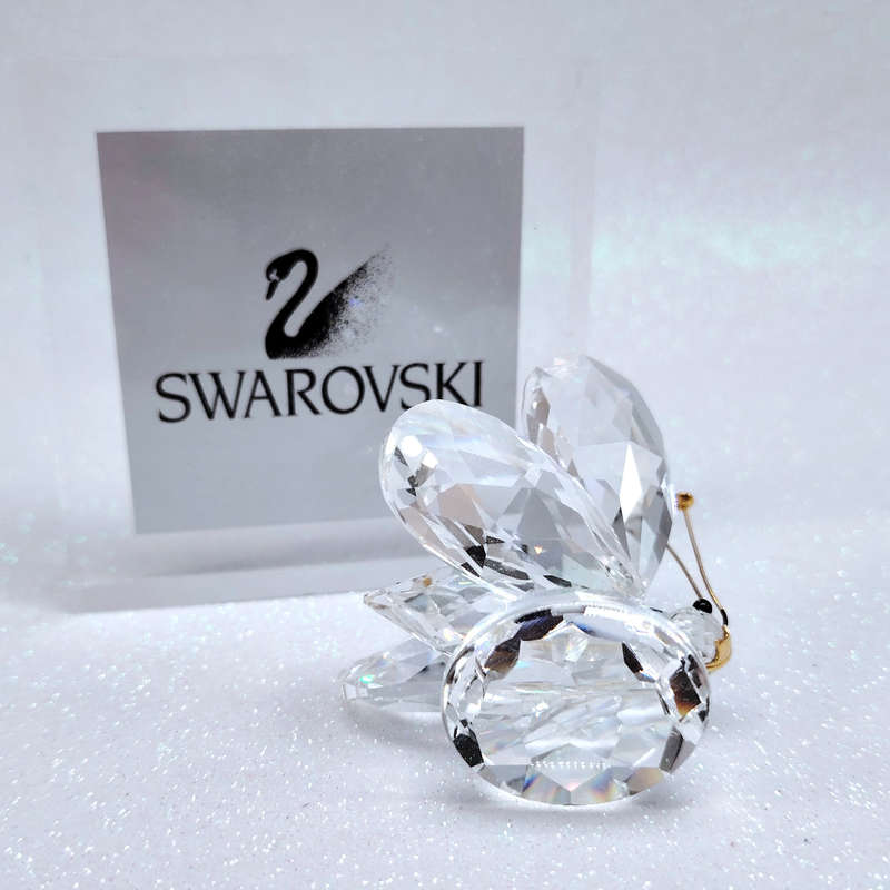 Swarovsli Crystal Large Butterfly Gold Antenna