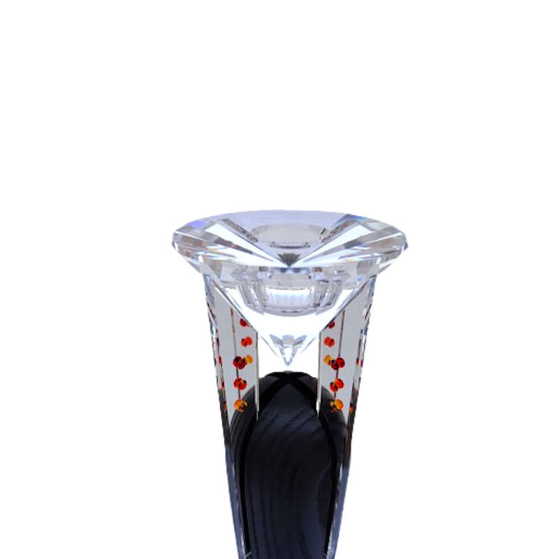 Swarovski Crystal Candleholder  Saturn Retired