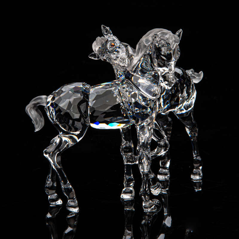 Swarovski Crystal Foals part of the Peaceful Countryside