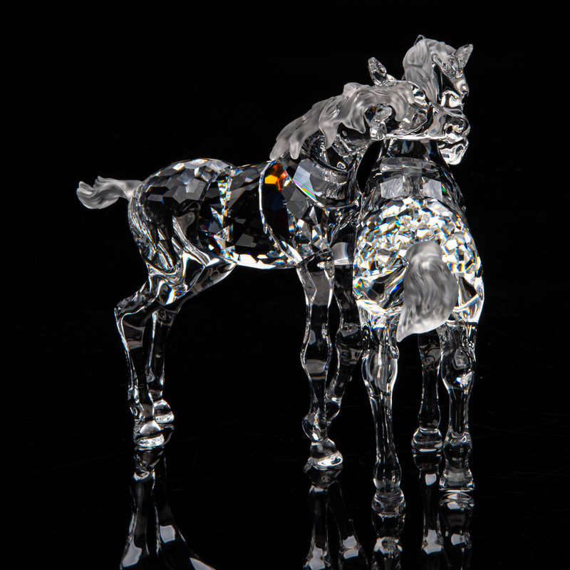 Swarovski Crystal Foals part of the Peaceful Countryside