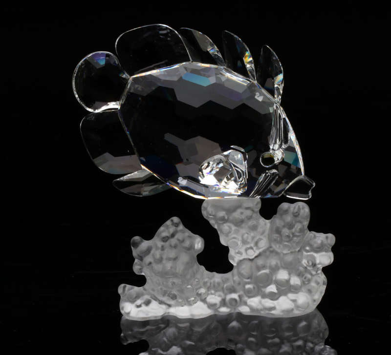 Swarovski Crystal Butterfly Fish South Sea theme Retired
