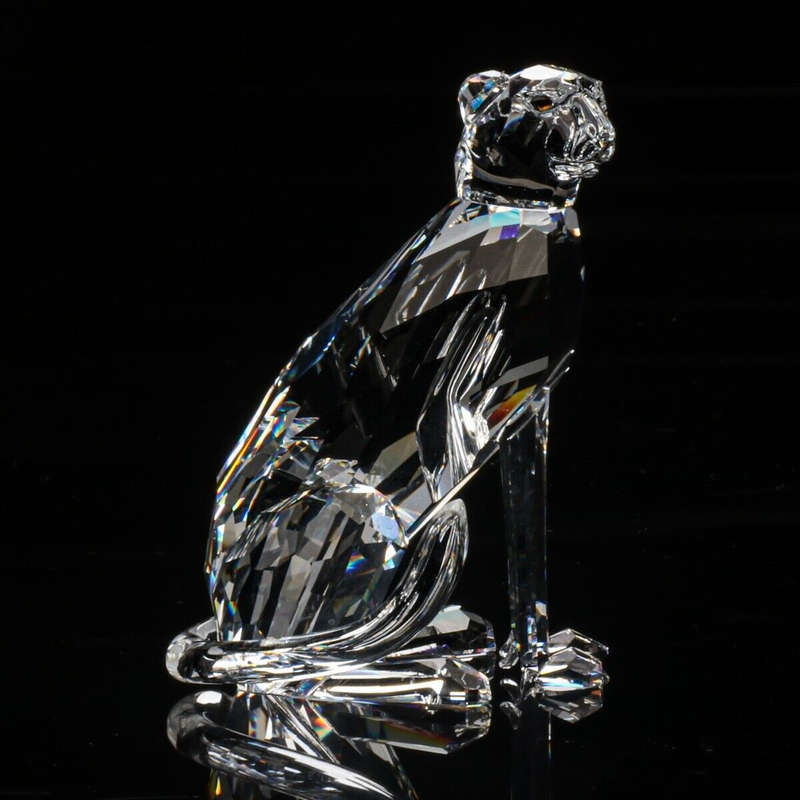 Swarovski Crystal Leopard Cheetah African Wildlife Retired
