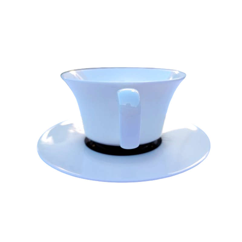 Salt & Pepper Opulent Australian Cup and Saucer