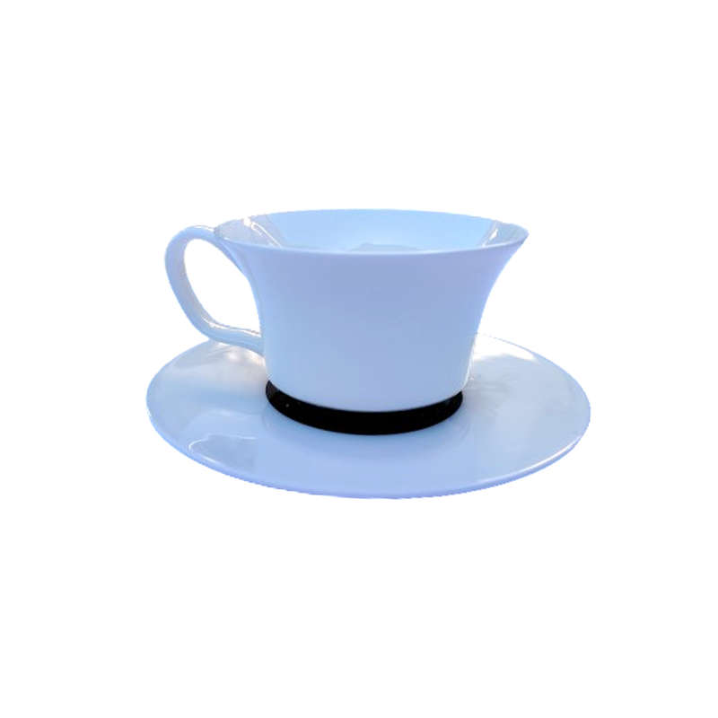 Salt & Pepper Opulent Australian Cup and Saucer