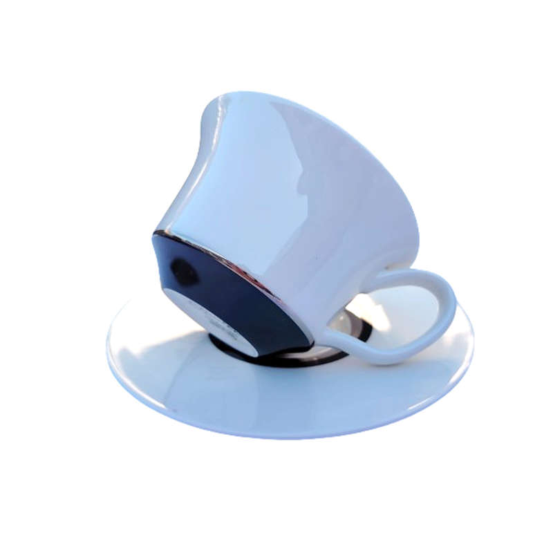 Salt & Pepper Opulent Australian Cup and Saucer