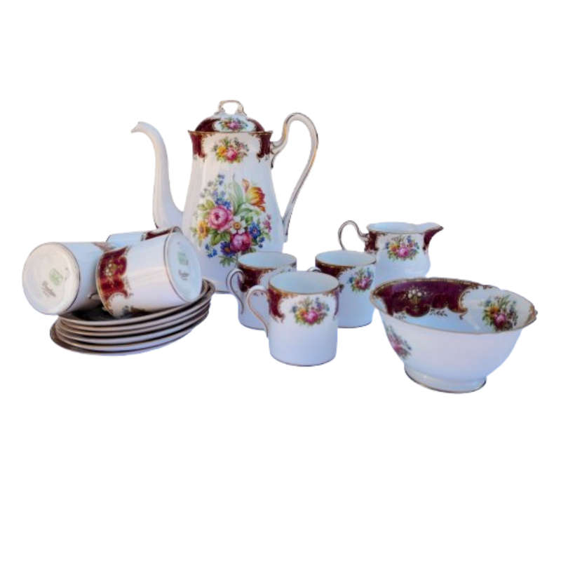 Shelley Duchess 13401 Bone China Coffee Set