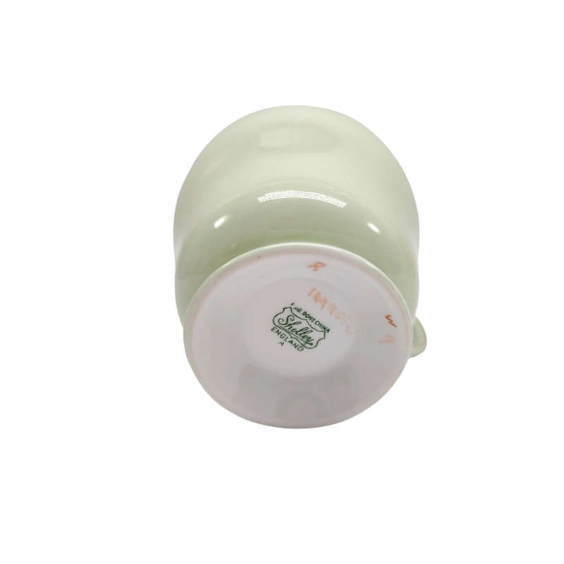 Shelley Pastel Green Trio Cup Saucer and Plate