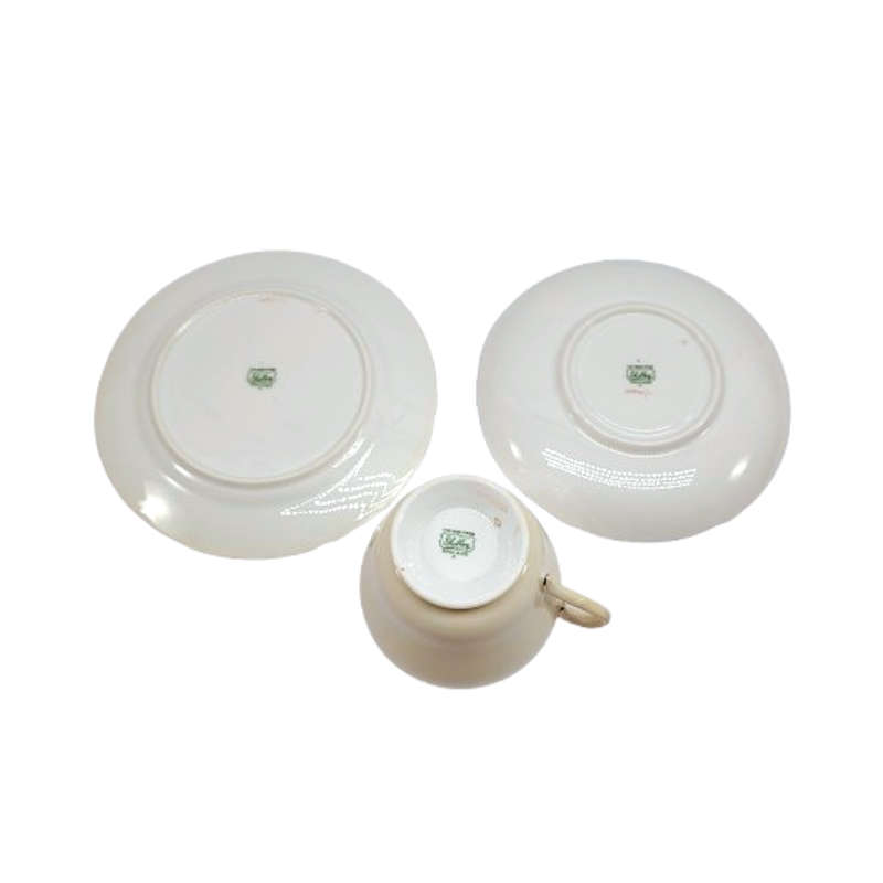 Shelley Pastel Pale Yellow Trio Cup Saucer and Plate