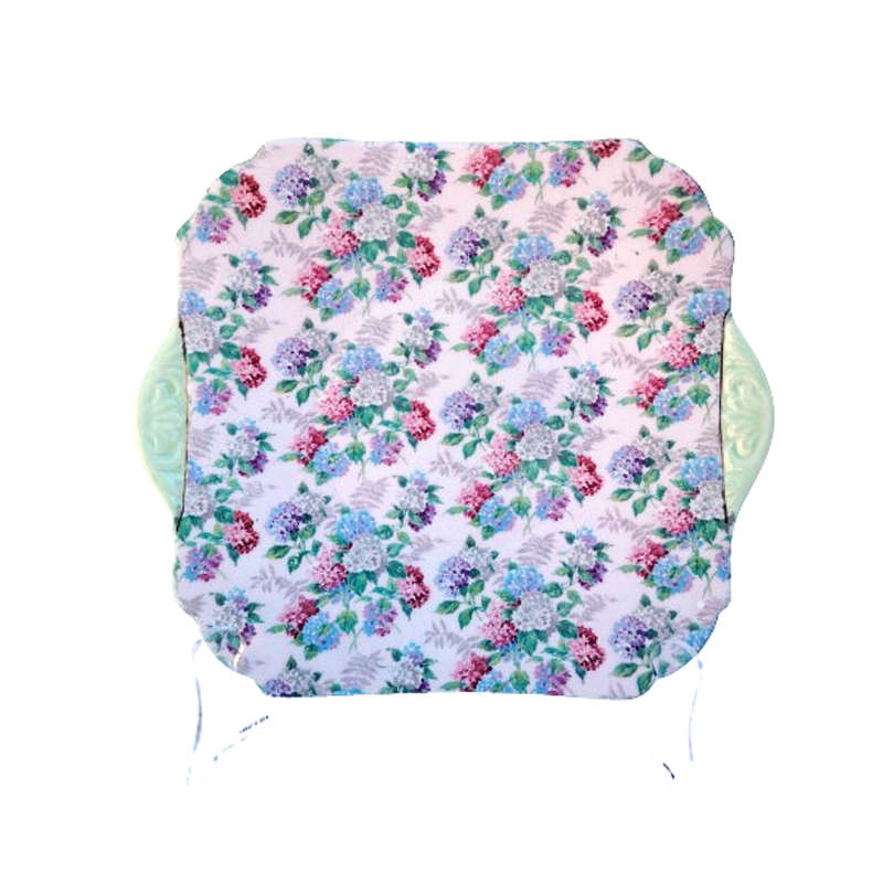 Shelley Pink Chintz Hydrangea Summer Glory Cake Plate