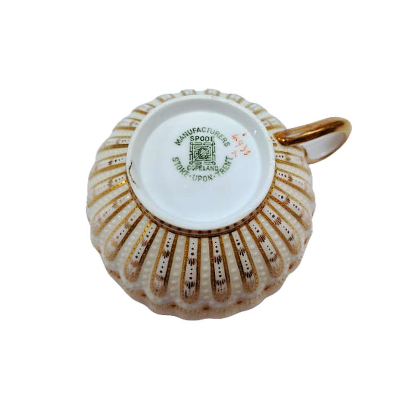 Jeweled Spode Copeland Cup and Saucer Duo Teacup and saucer