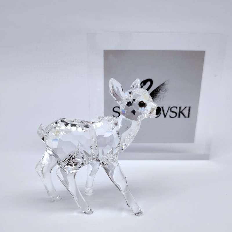 Swarovski Crystal Doe Deer Fawn Standing