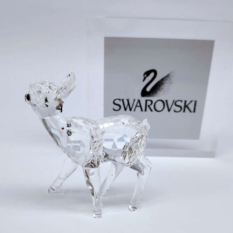 Swarovski Crystal Doe Deer Fawn Standing