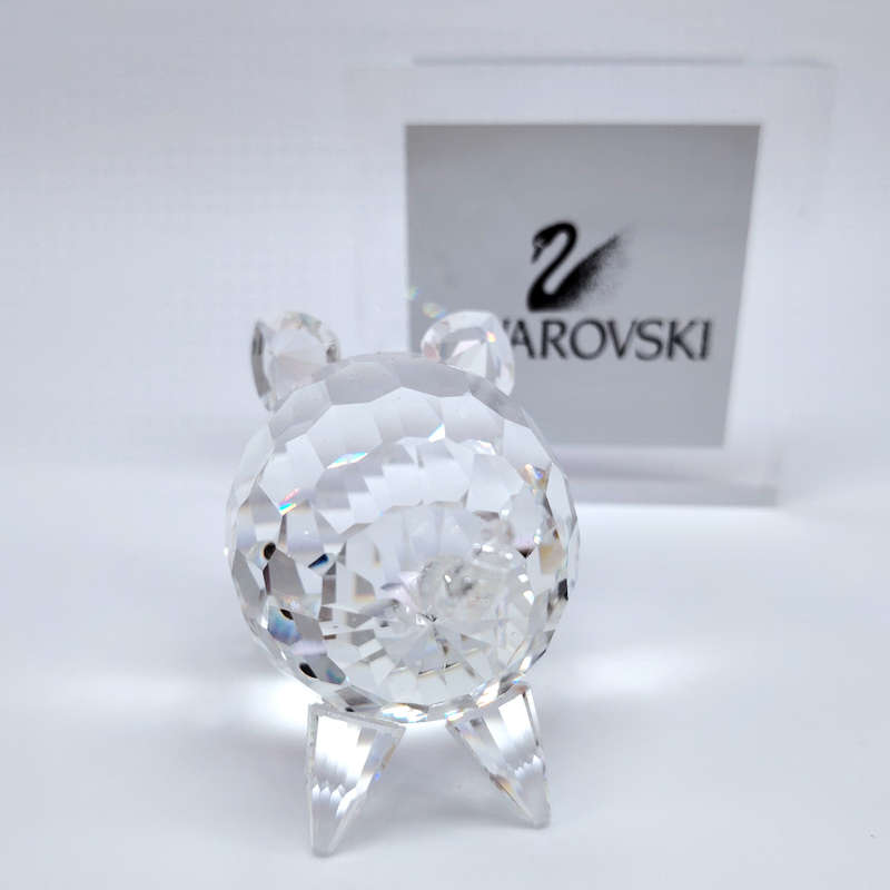 Swarovski Silver Crystal large pig with crystal tail