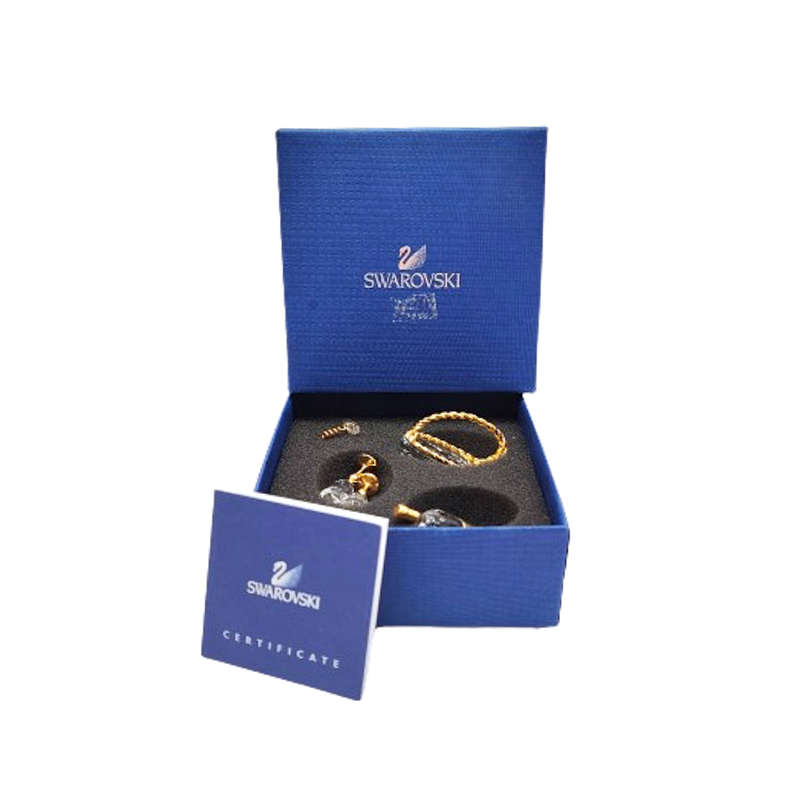 Swarovski Crystal Memories Wine Picnic Set Gold Plated