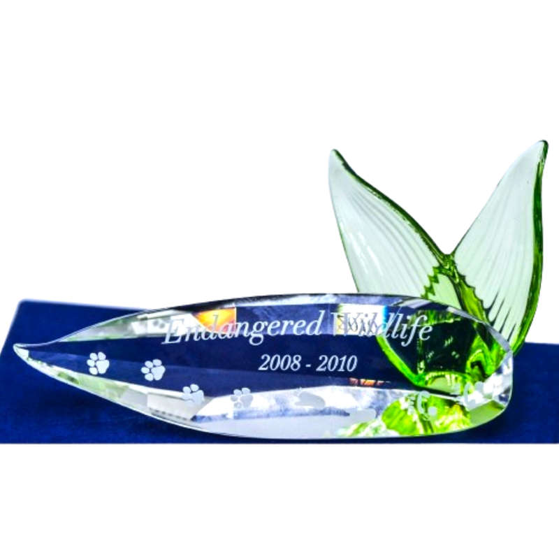 Swarovski Silver Crystal Endangered Wildlife Title Plaque 2008-2010
