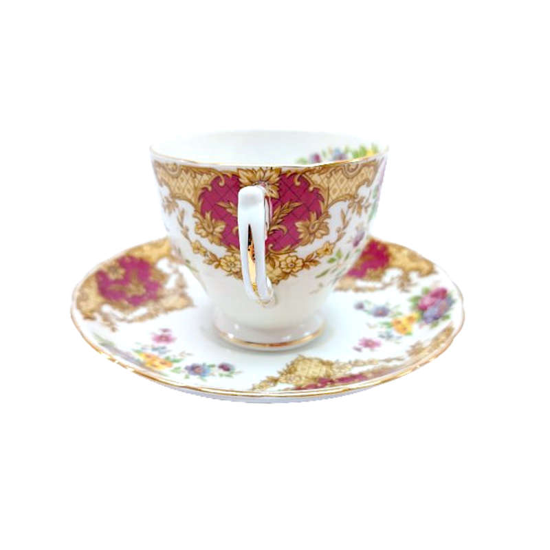 Tuscan Burgundy Provence Tea Set - High Tea at Home