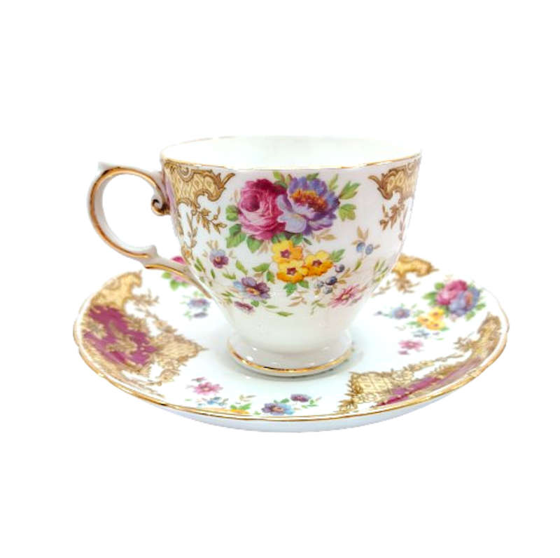 Tuscan Burgundy Provence Tea Set - High Tea at Home